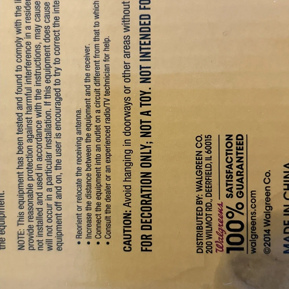 Walgreens Black Dropping Widow Spider Animatronic Prop Halloween Box 2014